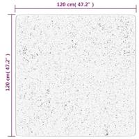 VidaXL Vloerkleed pamplona shaggy hoogpolig 120x120 cm crème en zwart - thumbnail