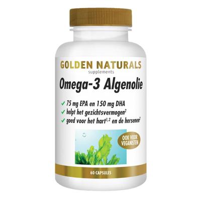Golden Naturals Omega 3 algenolie liquid capsules 60 Capsules