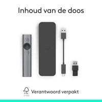 Logitech Spotlight Draadloze presenter Bluetooth/RF Grijs - thumbnail