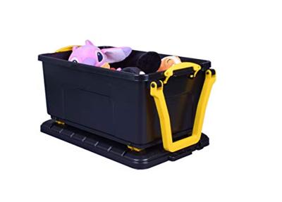 Really Useful Box opbergkoffer op wieltjes 64 l, zwart