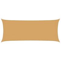 VidaXL Zonnezeil 160 g/m² rechthoekig 2x5 m hdpe zandkleurig - thumbnail