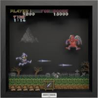 Pixel Frame - Ghost N' Goblins - The Red Arremer (23cm x 23cm) - thumbnail