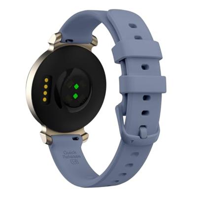 By Qubix - Siliconen bandje - Blauwgrijs - Compatible met Garmin Lily 2 - Compatible Garmin bandje
