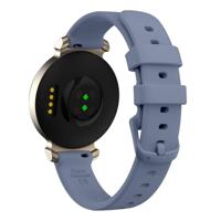 By Qubix - Siliconen bandje - Blauwgrijs - Compatible met Garmin Lily 2 - Compatible Garmin bandje - thumbnail