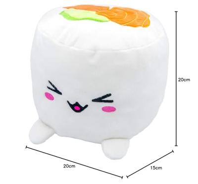 Plushi Plush Figure Uramaki Sushi with Salmon 20 cm