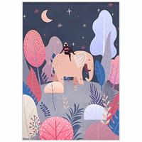 Schilderij DKD Home Decor 53 x 4,3 x 73 cm Bomen Scandinavisch (2 Stuks) - thumbnail