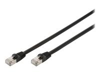Digitus DK-1644-100/BL-OD RJ45 Netwerkkabel, patchkabel CAT 6 S/FTP 10.00 m Zwart UV-bestendig, Verdraaide paren 1 stuk(s) - thumbnail