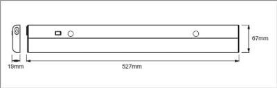 OSRAM HOMELIGHTING Linear LED Flat Sensor 12W 4000K LED-onderbouwlamp met bewegingsmelder OSRAM HOMELIGHTING Linear LED Flat Sensor 12W 4000K LED-onderbouwlamp met bewegingsmelder