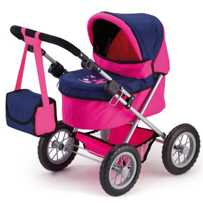 Bayer design poppenwagen Trendy (Donkerroze/blauw)