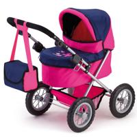 Bayer design poppenwagen Trendy (Donkerroze/blauw) - thumbnail