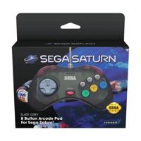 Retro-Bit - SEGA Saturn Classic Controller (Slate Grey) - thumbnail