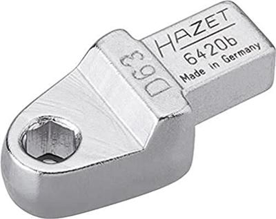 HAZET Insteekhouder voor bits 6420B · 9 x 12 mm insteekvierkant massief · 1/4 inch (6,3 mm) zeskant hol · Lengte: 40,5 mm