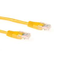 ACT Gele 10 meter U/UTP CAT5E patchkabel met RJ45 connectoren - thumbnail