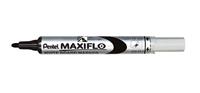 Whiteboardmarker Pentel MWL5S Maxiflo rond 1mm zwart | 12 stuks - thumbnail