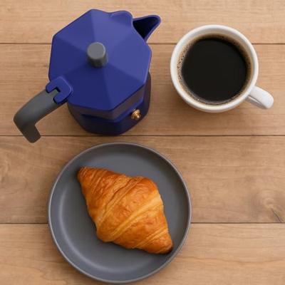Italiaans koffiezetapparaat - PEZZETTI - PENTAEXPRESS - Aluminium - 6 kopjes - Blauw