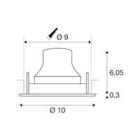 SLV 1005331 NUMINOS MOVE S LED-inbouwlamp LED vast ingebouwd Wit - thumbnail