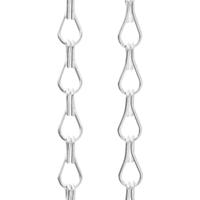 VidaXL Vliegengordijn kettingen 100x200 cm aluminium - thumbnail