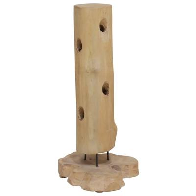 VidaXL Wijnrek voor 8 flessen 40x30x80 cm massief teakhout