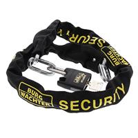 Antidiefstalketting - BURG WACHTER - SKM 6/90/NI40 - 90 cm, 6 mm gehard vierkant staal, maritiem roestvrijstalen hangslot - thumbnail