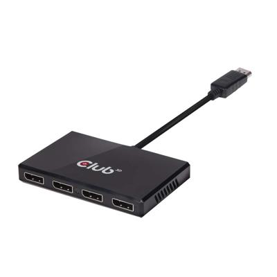 CLUB3D Multi Stream Transport (MST) Hub DisplayPort© 1.2 Quad Monitor USB Powered