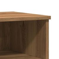 Nachtkastjes 2 st 40x35x50cm bewerkt hout artisanaal eikenkleur - thumbnail