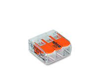 Wago lasklem 221-413 hevelklem 3 draden voor soepele en massieve draad van 0.14 tot 4mm² - thumbnail
