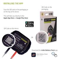 Intact GL10 Battery-Guard Accubewaker 12 V Bluetooth verbinding, Geschikt voor app, Laadcontrole 15 mm x 60 mm x 45 mm - thumbnail