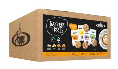 Hoppe koekjes Bakkers Trots Fairtrade, doos van 120 stuks