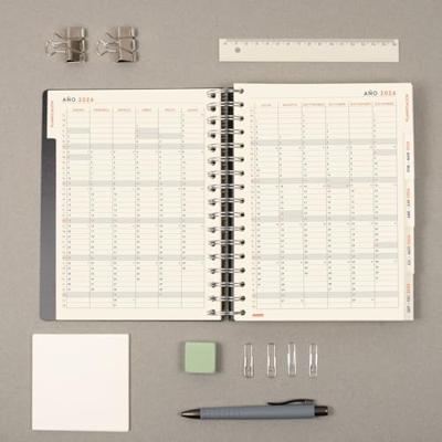 Agenda Finocam Zwart Quarto 15,5 x 21,7 cm