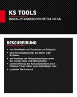 Perslucht-patroonpistool 310 ml. KS Tools 515.1975 - thumbnail