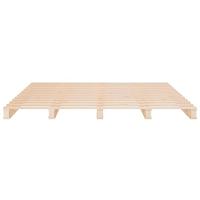 Palletbed massief hout 180x200 cm - thumbnail