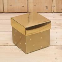 Bonbon doosjes - Chocolade doosje - Goud sterren KUBUS - 24 stuks - thumbnail