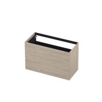 INK - Onderkast 2 Laden Push To Bestaande Uit: - 1000x450x650 Mm - Ivoor Eiken - thumbnail