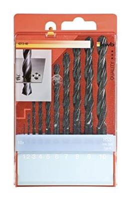HSS spiraalborenset DIN 338, 1.0-10.0 mm, 10 delig KWB - Kwb HSS spiraalborenset DIN 338, 1.0-10.0 mm, 10 delig KWB - Kwb