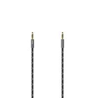 Hama Audiokabel, 3,5mm jack - 3,5mm jack, stereo, metaal, verguld, 1,5 m Mini jack kabel Zwart - thumbnail