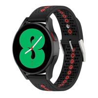 Dot Pattern bandje - Zwart met rood - Garmin Vivoactive 6 / Vivoactive 5 / Vivoactive 3 - thumbnail