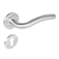 Intersteel Deurkruk Lisa op rozet met profielcilinderrozetten - RVS - thumbnail