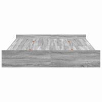 Opbergbedframe met lade Grijs sonoma 150 x 200 cm Bewerkt hout - thumbnail