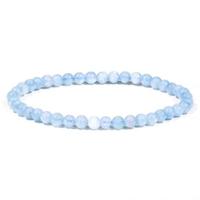 Edelsteen Armband Aquamarijn (19 cm/ 4 mm Kralen) - thumbnail