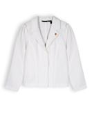 NoNo Meisjes blazer lurex krijtstreep - Dip - Sneeuw wit - thumbnail