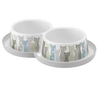 Moderna Kattenvoerbak - Dubbel - Maasai - thumbnail