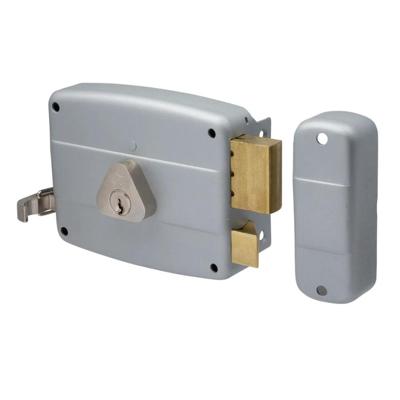 Cisa 50421.60.1 oplegslot met vaste buitencilinder doornmaat 60 zilver - Din L