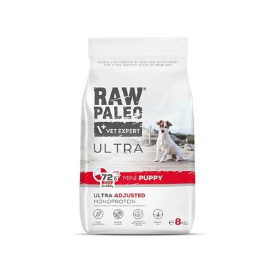 RAW PALEO Ultra Mini Puppy Beef - droogvoer voor puppy's van kleine rassen - 8 kg