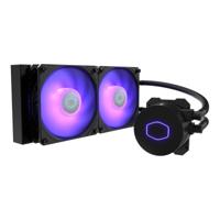 MasterLiquid ML240L V2 RGB - Vloeistof-koelsysteem - 2 x 120 mm - voor Socket LGA2066, LGA2011-v3, LGA2011, LGA1151, LGA1150, LGA1155, LGA1156, LGA1366, AM4, AM3+, AM3, AM2+, AM2, FM2+, FM2, FM1 - thumbnail