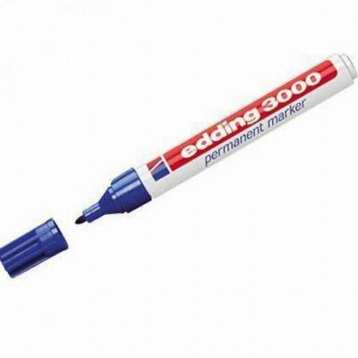 Edding 3000 4-3000003 Permanent marker Blauw Watervast: Ja