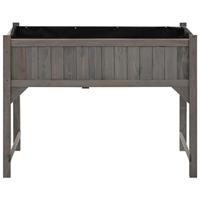 Plantenbak verhoogd met kas 110x54x120 cm massief vurenhout - thumbnail