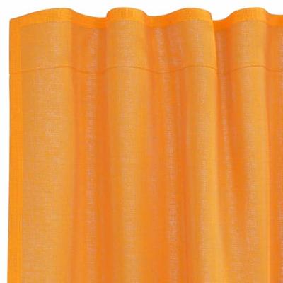 VidaXL Gordijnen voile met roedezakken 2 st oranje