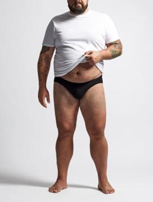 3-pak heren slips 10170 - Grote maten heren onderbroeken - Voor mannen met dikke buik - Katoen