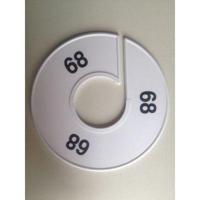 Maatring 11 cm wit/zwart 68 - thumbnail