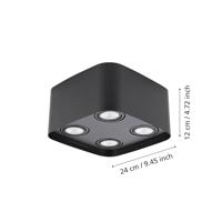 Eglo OpbouwspotZigbee Caminales-Z 4-lichts zwart - 99675 - thumbnail